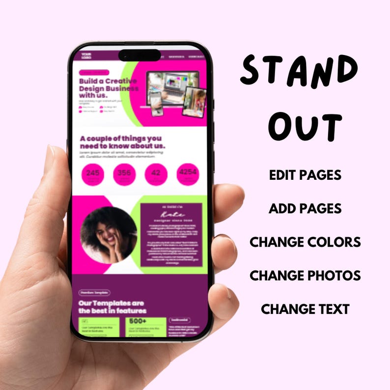 “Bold Canva Website Template for Coaches and Content Creators”
“Editable Link in Bio Sales Funnel Website for Entrepreneurs”
“Canva Website Template with Drag and Drop Layout – No Code”
“Mobile-Optimized Website for Digital Products and Funnels”
“Customizable Sales Page Template for Personal Brand in Canva”
“DIY Canva Website Design for Service Providers and Creators”