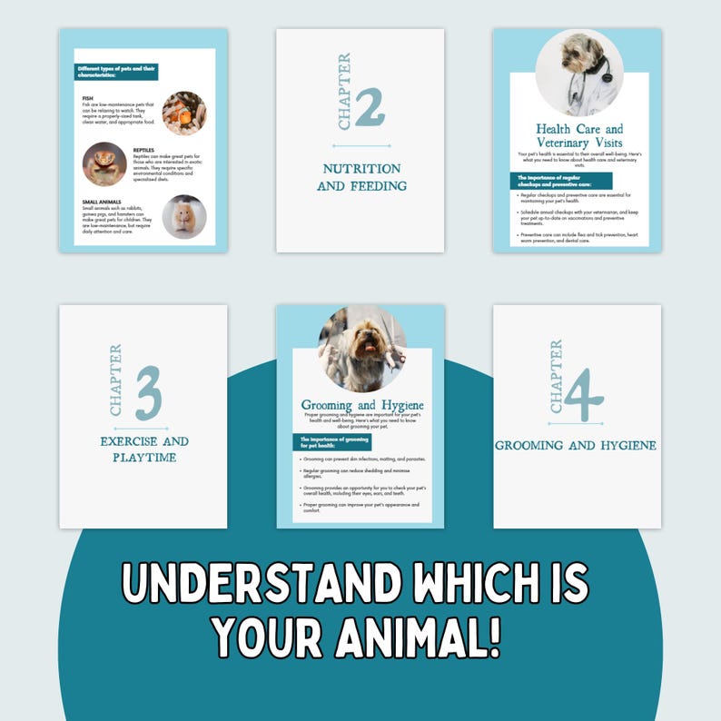 Ultimate Pet Care Guide eBook - Dog, Cat & Small Pet Care Tips, Health Grooming Training Advice, Digital Download