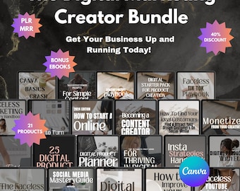 21 Faceless Digital Marketing Products - MRR, DFY (Digital Download)
