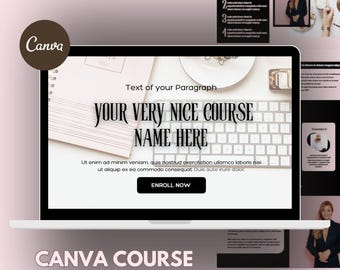 Canva Sales Page Template - Course Landing Page, Sales Funnel Website Template, Editable Business Coaching Website Template