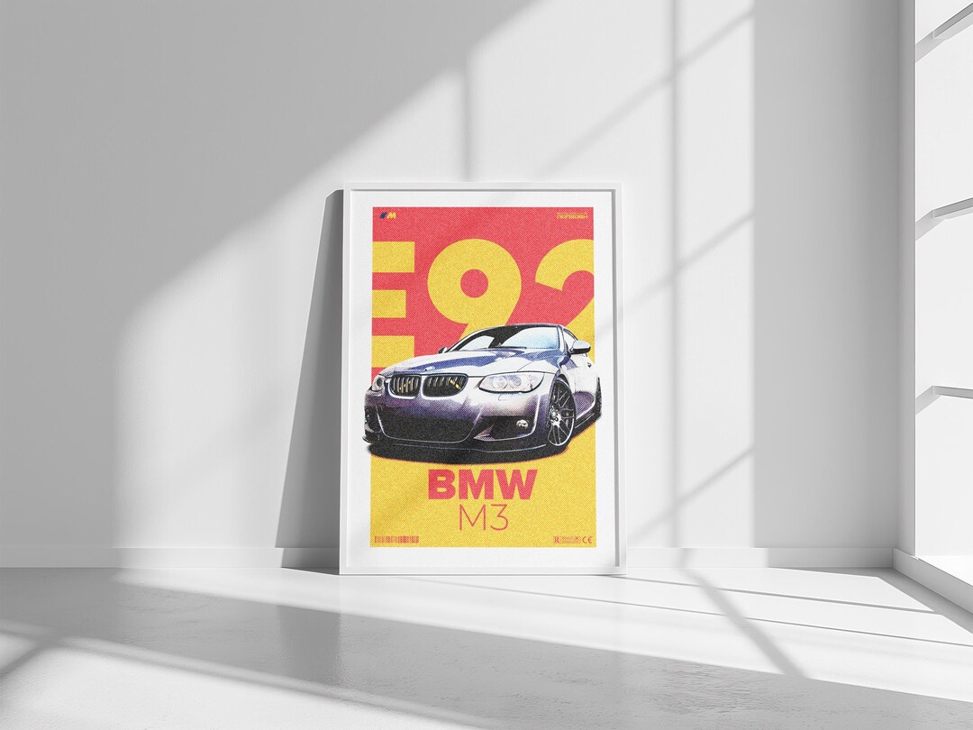 BMW M3 E92 Poster,bmw Poster, Germany, Wall Art, Wall Decor, Digital ...