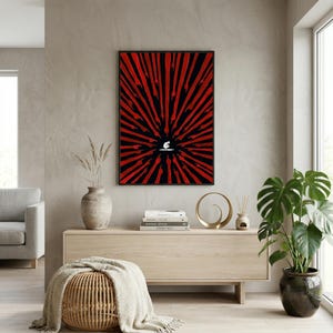 Mental Health Art Print | Anxiety | Dark Surrealism | Pointing Fingers | Psychological