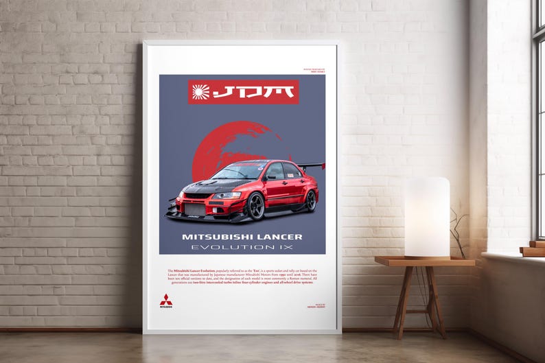Lancer Rally Poster Mitsubishi Lancer Poster, Poster, JDM Car Posters, Wall Art, Wall Decor ...
