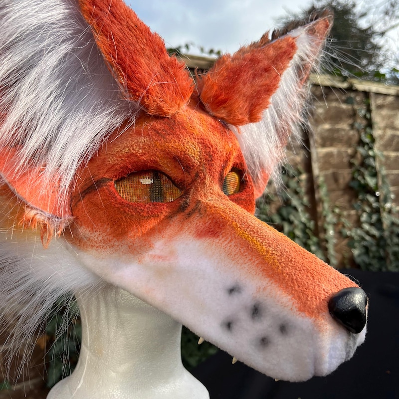 Red Fox Therian Mask Etsy