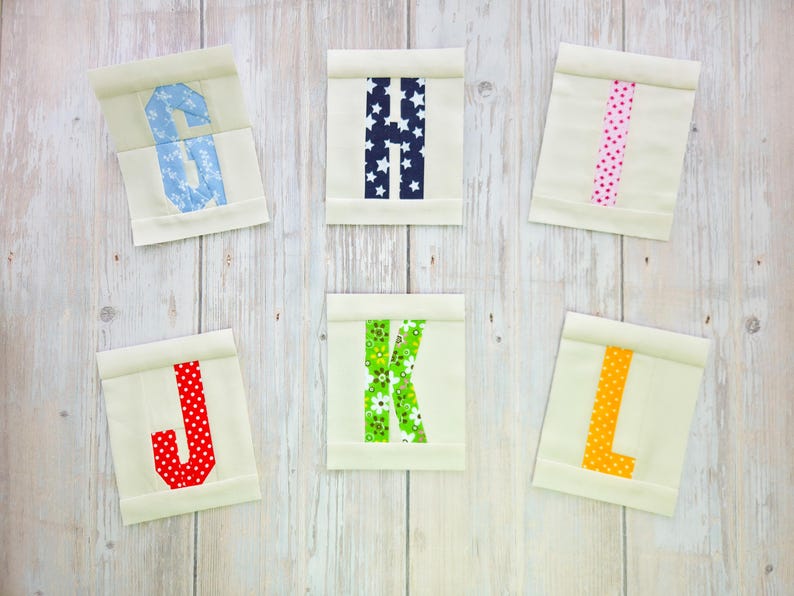 ALPHABET Pattern PDF Foundation Paper Piecing | FPP Uppercase Letter ...