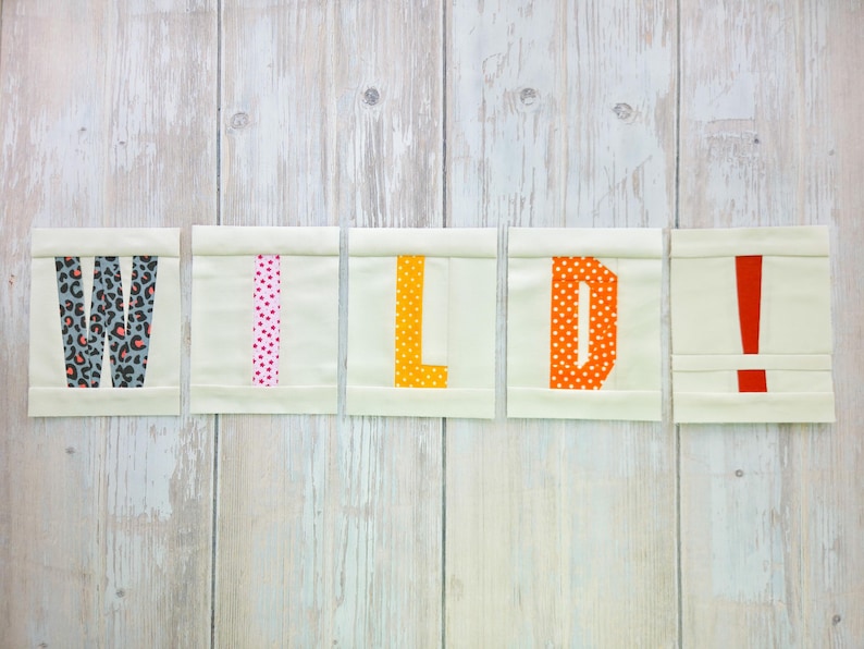 ALPHABET Pattern PDF Foundation Paper Piecing | FPP Uppercase Letter ...
