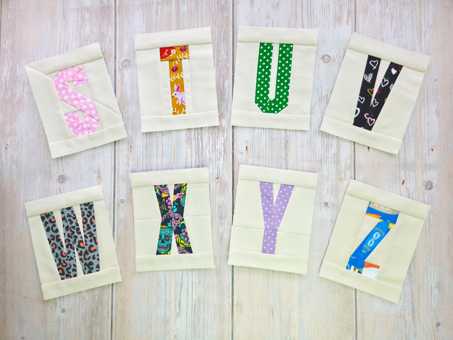 ALPHABET Pattern PDF Foundation Paper Piecing | FPP Uppercase Letter ...
