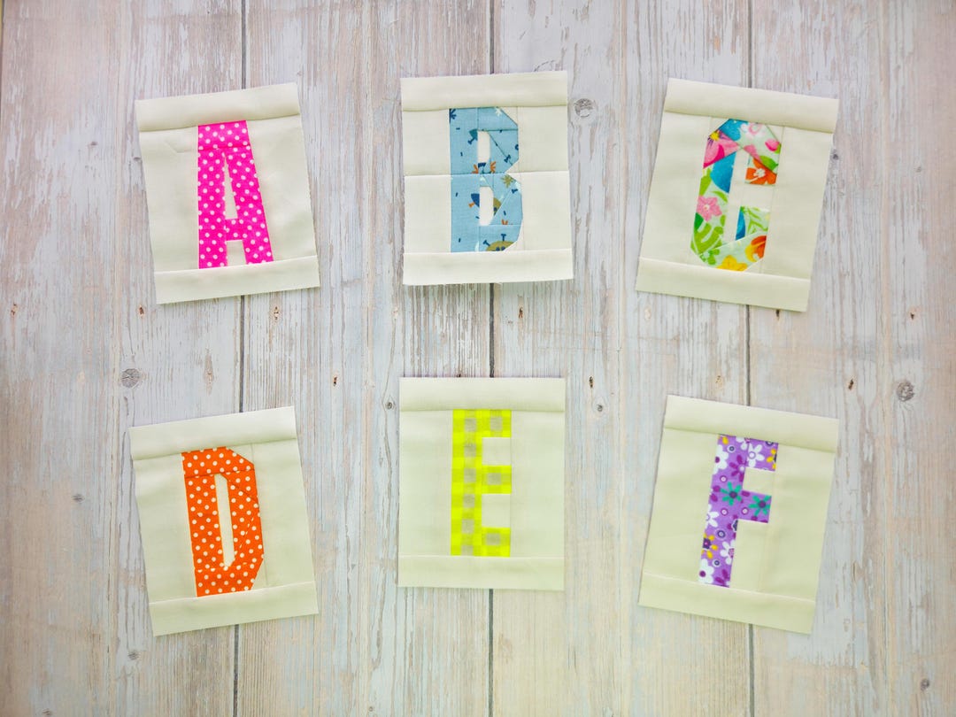 ALPHABET Pattern PDF Foundation Paper Piecing | FPP Uppercase Letter ...