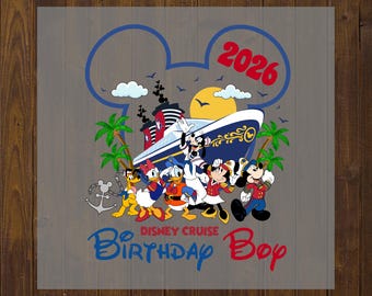 Crucero por Alaska, viaje familiar de Disney, transferencia de calor DTF, calcomanía termoadhesiva con nombre personalizado