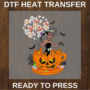 Spooky Halloween DTF Print: Ghost, Pumpkin Iron-On Transfer