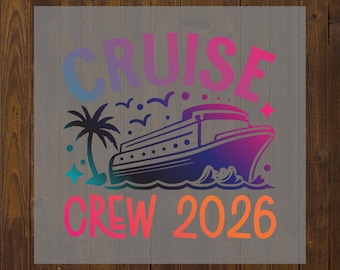 Transferencia de calor DTF Cruise Crew 2026: lista para imprimir