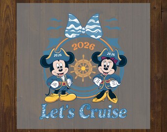 Mickey Minnie Cruise Ship DTF, Calcomanía de prensa térmica, Camiseta Disney Vacation DTF 4, Hoja de cuadrilla DTF, Directo a película, Transferencia de hierro, Listo para imprimir