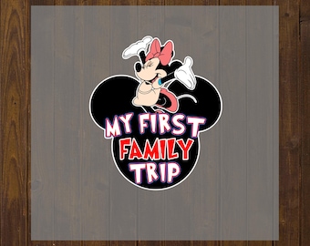 Mi primer viaje familiar a Disney (DTF), transferencia de calor, camisetas personalizables