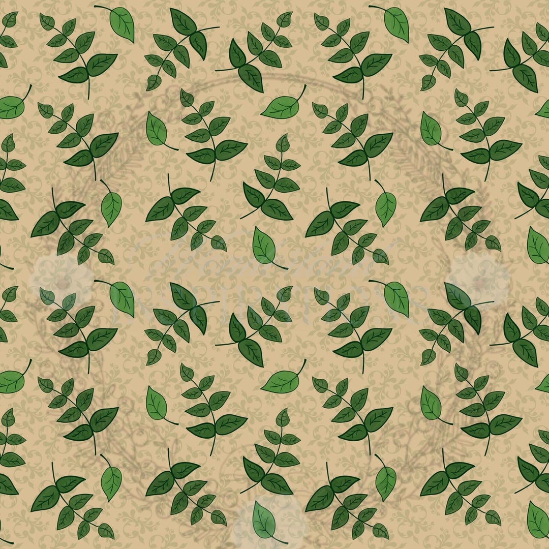 Greenery Design Patterns Vintage Greenery Seamless Pattern, Botanical 10x10 (digital Download ...