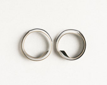 Small bronze hoops, hoop earrings