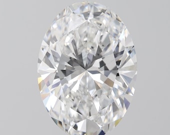 7.16 ct Oval Lab Grown Diamond: E VVS2 IGI Certified CVD