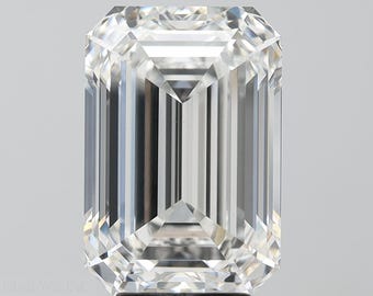 5.27 Carat Emerald Cut Lab Grown Diamond: G VS1 IGI Certified