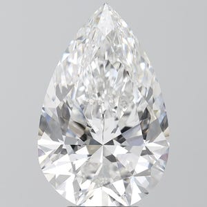 6.21 CT, F color, VVS 2 Clarity Pear Brilliant IGI Certified Lab Grown Diamond, Lab Diamond, Cvd lab grown loose Diamond For Necklace