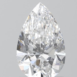 1.68 ct Pear Lab Grown Diamond: D-VVS2 IGI Certified CVD