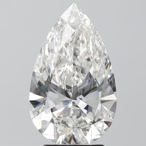 5.00 CT, G-Color, VVS-2 Clarity, Pear brilliant IGI Certified Lab Grown diamond, Cvd lab grown loose diamond, Ideal for Engagement Ring.