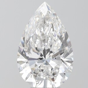 6.14 CT, E color, VVS 2 Clarity Pear Brilliant IGI Certified Lab Grown Diamond, Lab Diamond, Cvd lab grown loose Diamond For Necklace