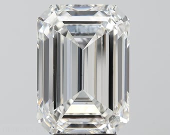 5.90 Ct Emerald Cut Lab Grown Diamond: G VS1 IGI Certified Loose Stone