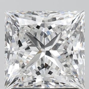 Diamante cultivado en laboratorio de talla princesa de 2,71 ct, F VVS2, con certificación IGI