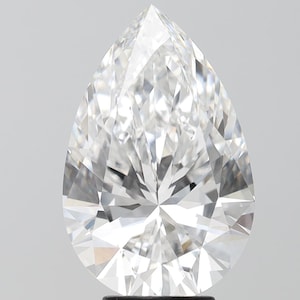 5.53 CT Pear Brilliant Lab Grown Diamond, E VVS2 Clarity, IGI Certified