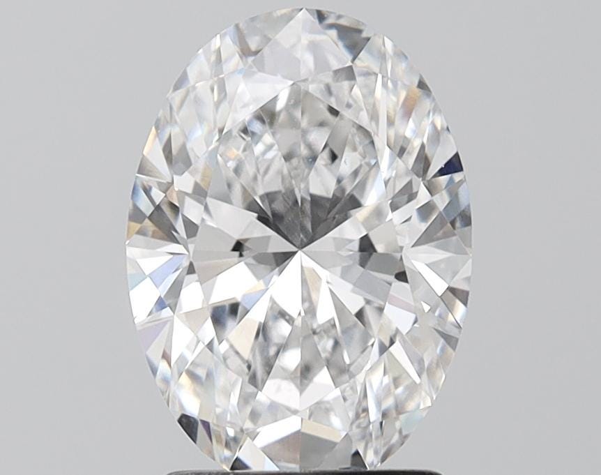 2.10 ct D-Color VVS2 Oval Lab Grown Diamond: IGI Certified Loose Diamond
