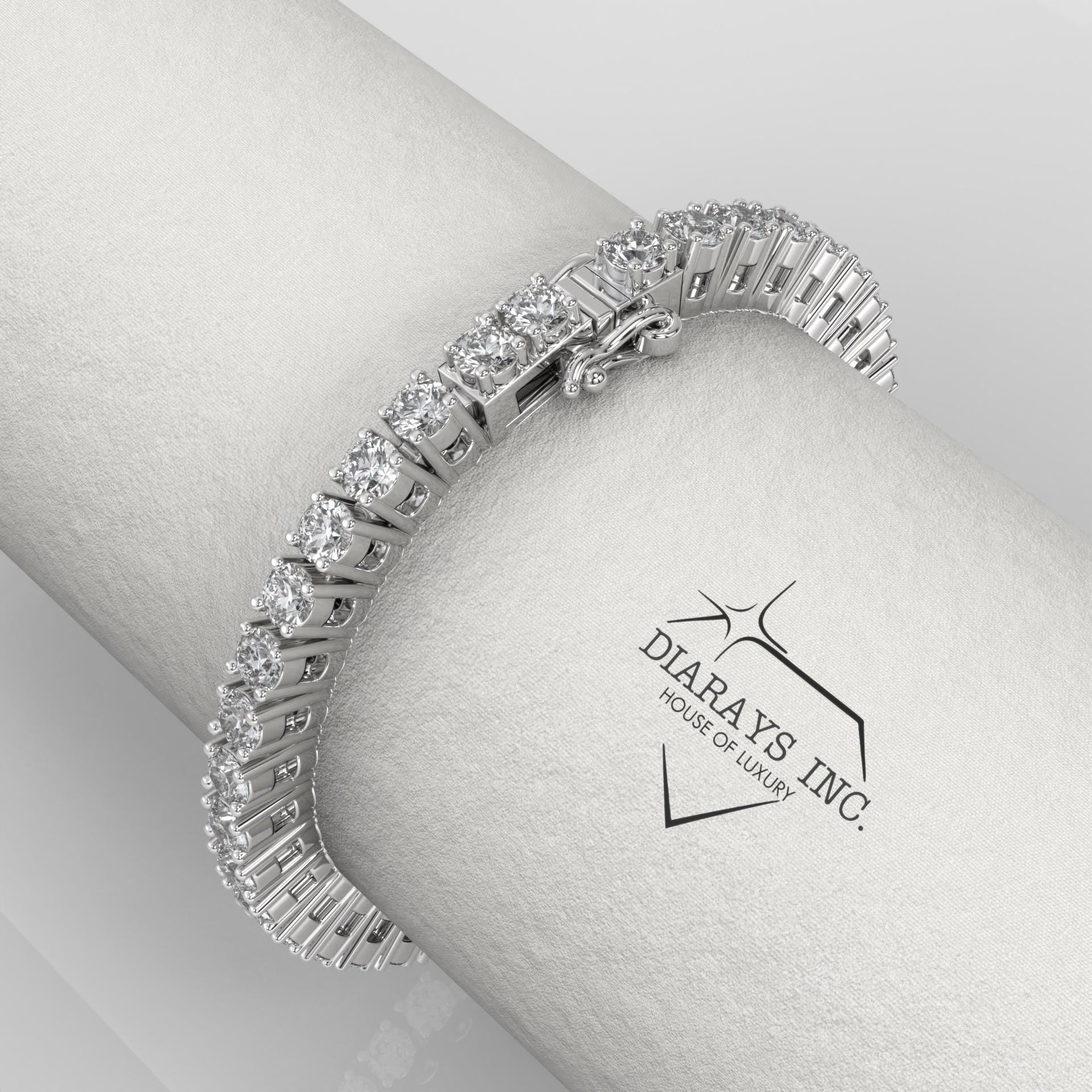 14Kゴールド ラボグロウンダイヤモンド テニスブレスレット - 2.5