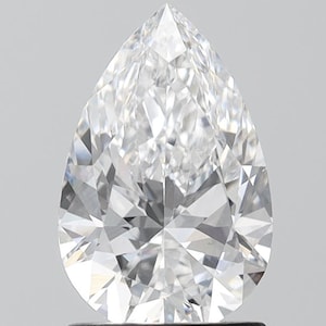 1.96 ct Pear Lab Grown Diamond: D-VVS2 IGI Certified CVD Loose Diamond