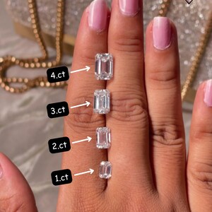 1.03 CT Emerald Cut Lab Grown Diamond: E VS1 IGI Certified image 6