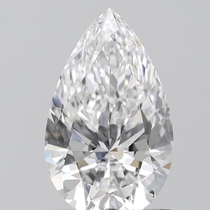 1.61 ct Pear Lab Grown Diamond: D-VVS2 IGI Certified CVD