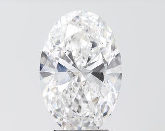 4.10 Ct Oval Lab Grown Diamond: E Color, SI1 Clarity, IGI Certified