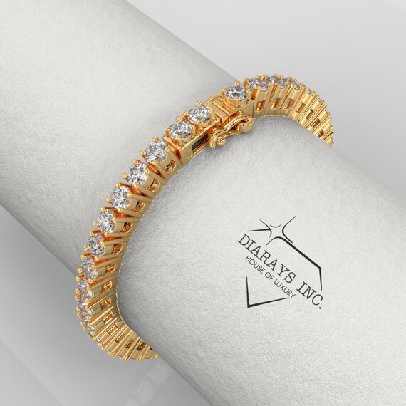 【k14wg】ラボグロウンダイヤモンド/テニスブレスレット テニスブレスレット ラボグロウンダイヤモンド使用 – RAVICHARME