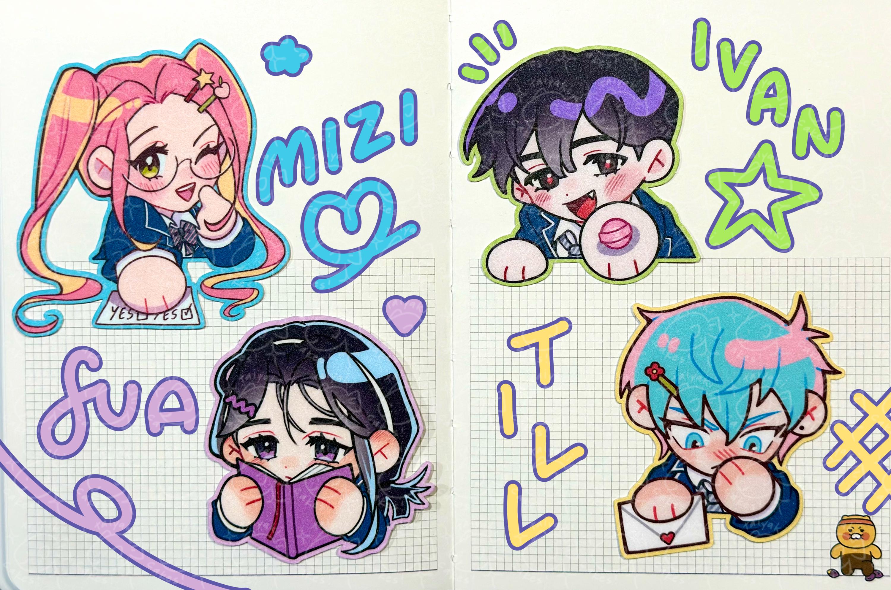 Alien Stage (ALNST): School AU Stickers - Etsy