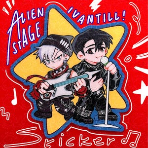 Alien Stage (ALNST): Ivantill Rockstar Sticker