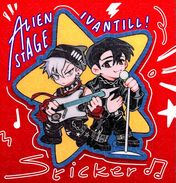 エイリアンステージ（ALNST）：イヴァンティルロックスターステッカー