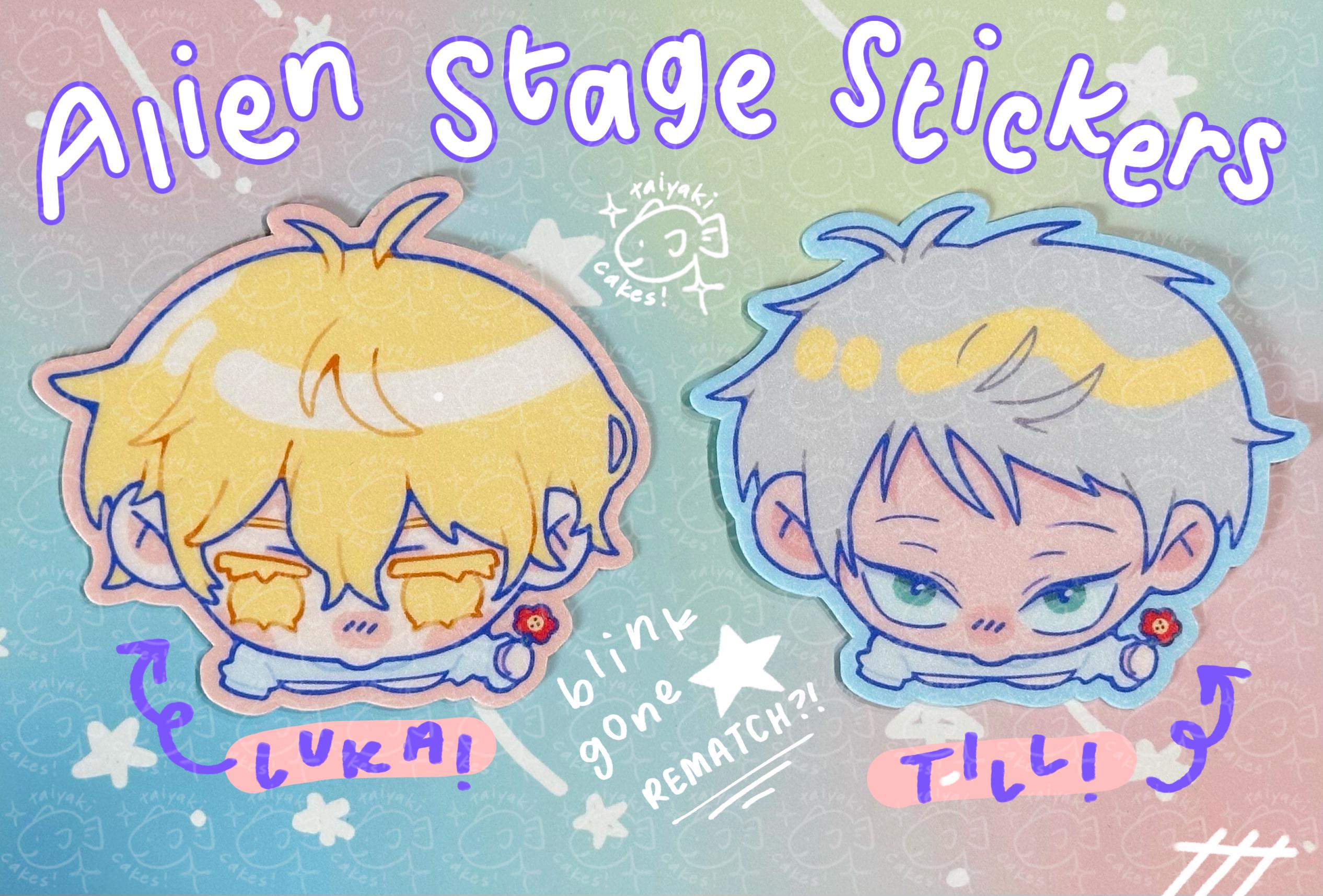Alien Stage (ALNST): Naklejki Luka i Till Baby