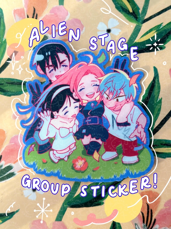 Alien Stage (ALNST): Mizi, Sua, Ivan, & Till Group Sticker
