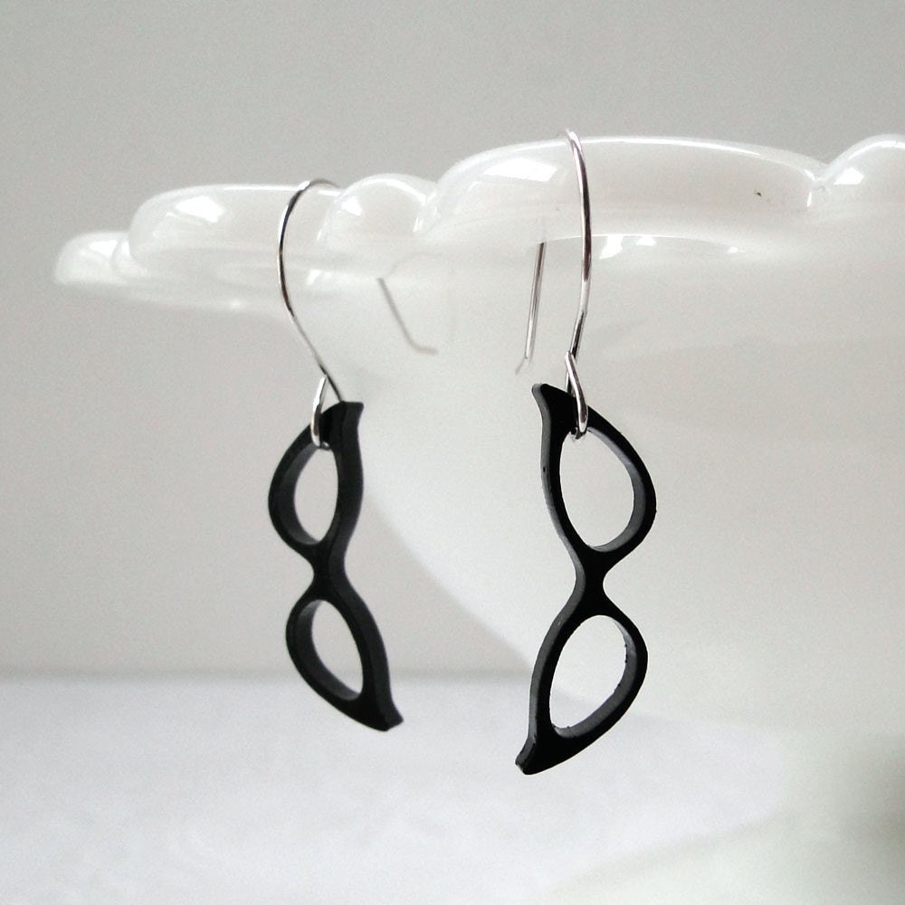 Maude's Eyeglasses Earrings Etsy