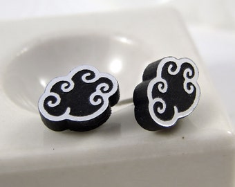 Pendientes Silver Lining Rain Cloud Stud