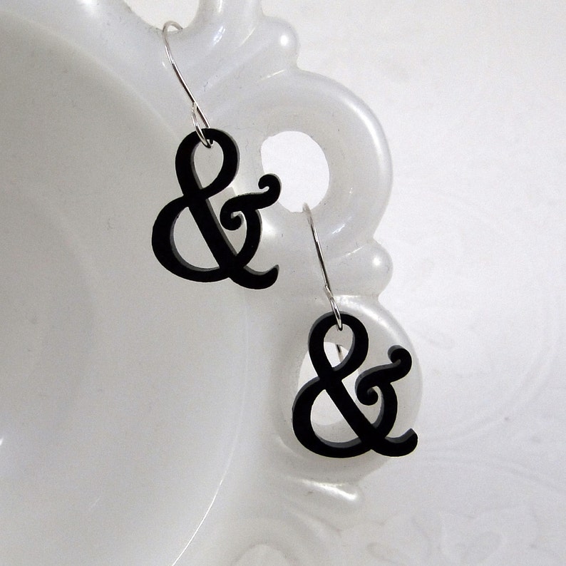 Mini Harrington Ampersand Earrings image 2