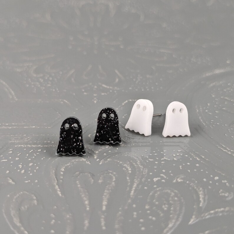 Ghost Studs in White image 8