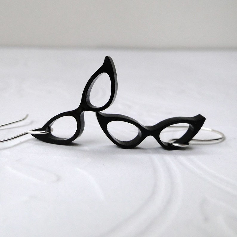Maude's Eyeglasses Earrings Etsy