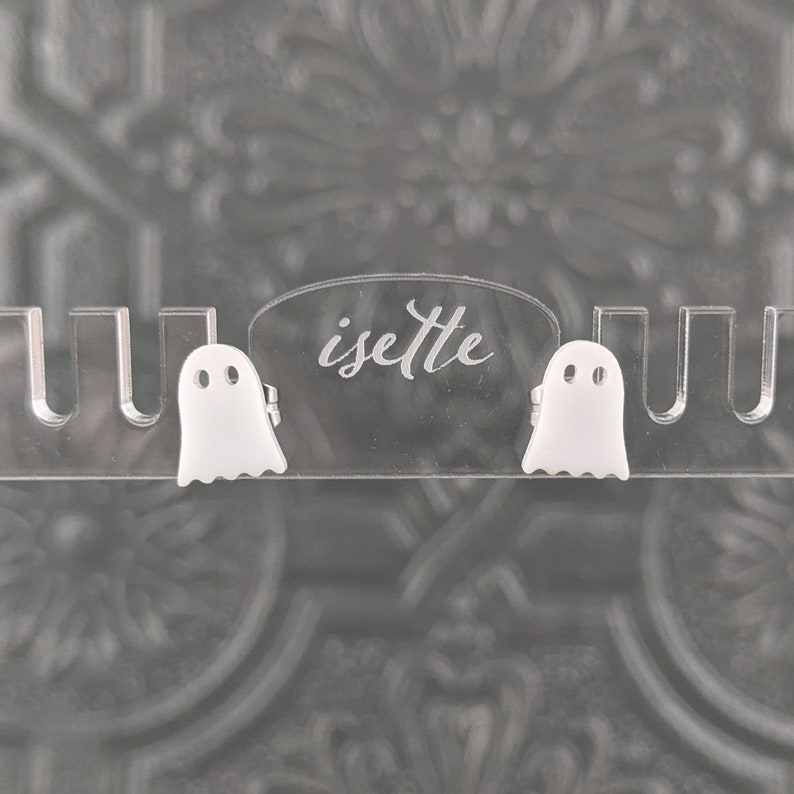 Ghost Studs in White image 6