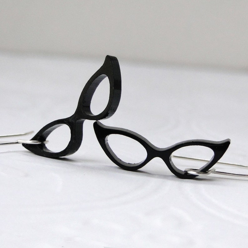 Maude's Eyeglasses Earrings Etsy