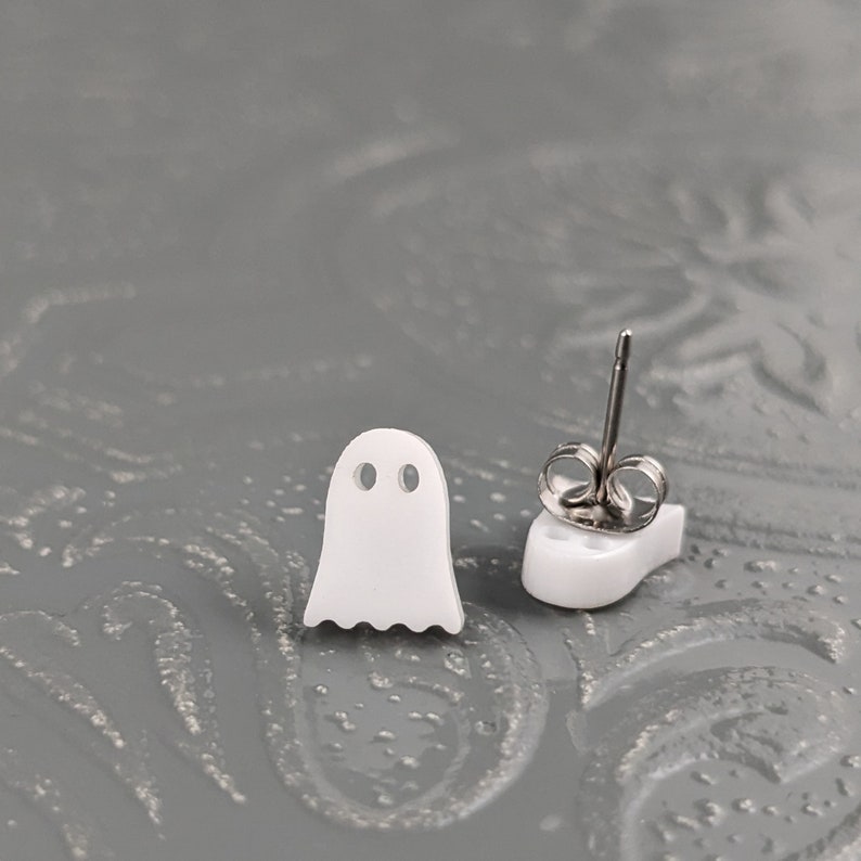 Ghost Studs in White image 4