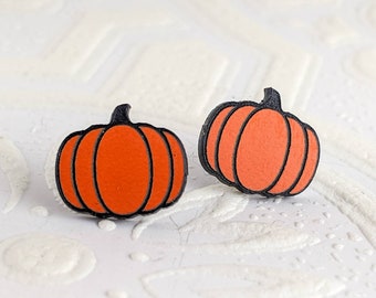 Pumpkin stud earrings
