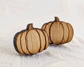 Pendientes de calabaza en bambú